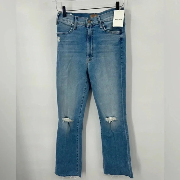 Mother The Hustler Ankle Fray Jeans Flare Thrilling Shots B1084 - Picture 3 of 7